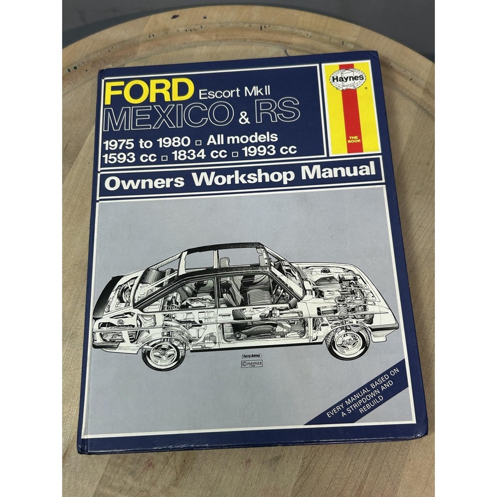 Vintage Haynes Ford‎ Escort Mk2 Mexico RS Workshop Manual 1975-1980 Hardcover